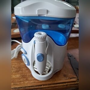 Blue and White Water Flosser